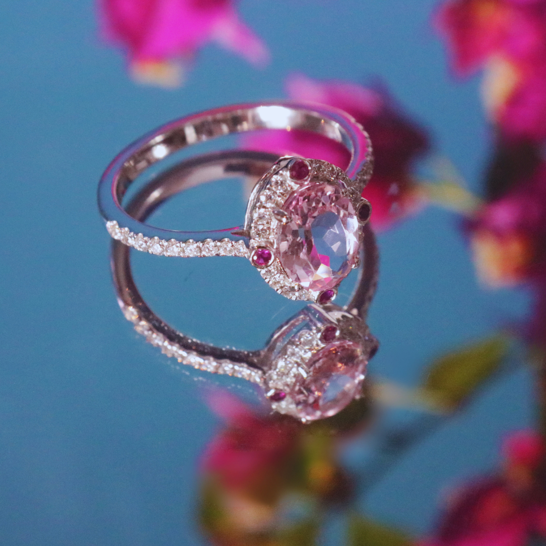 Ruby Morgan White Gold Ring