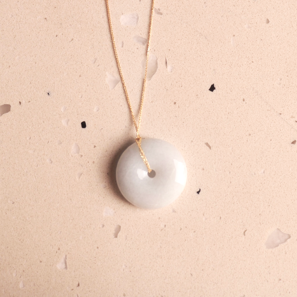 Jadeite Disc Necklace