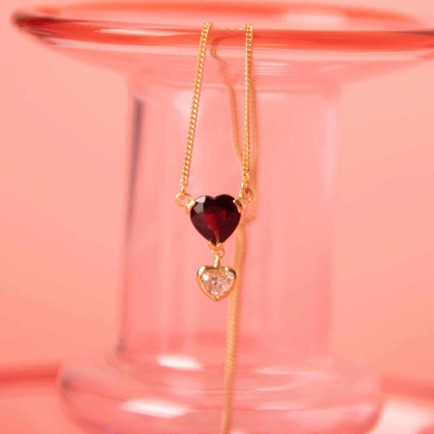 Love Love Love Yellow Gold Necklace