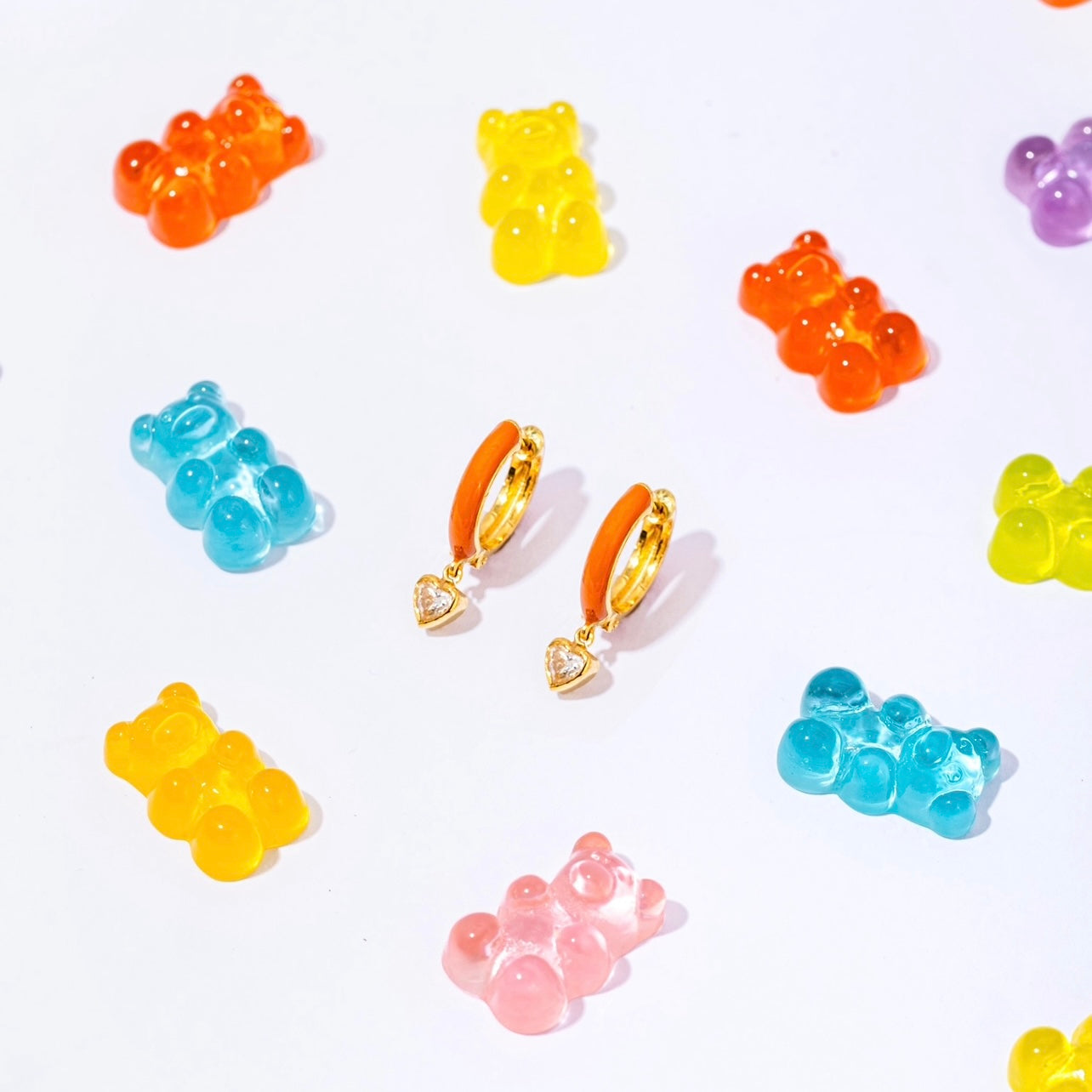 Naranja Gold Orange Huggies with Gummy Bears