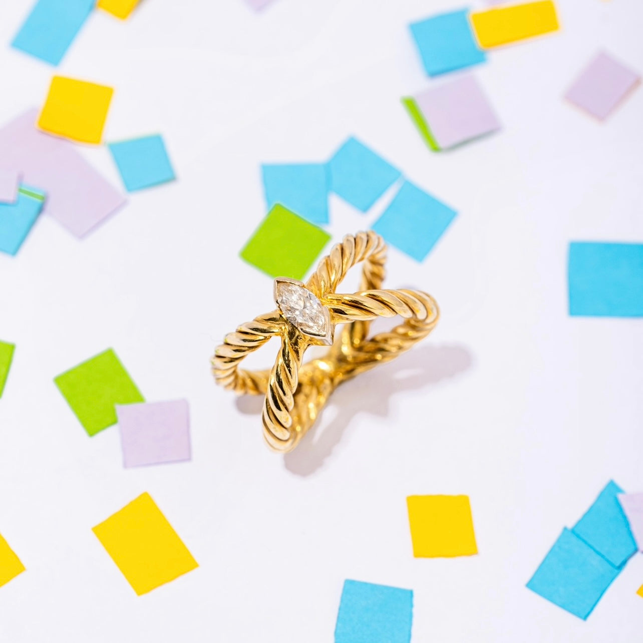 Stunning Bride Yellow Gold Ring