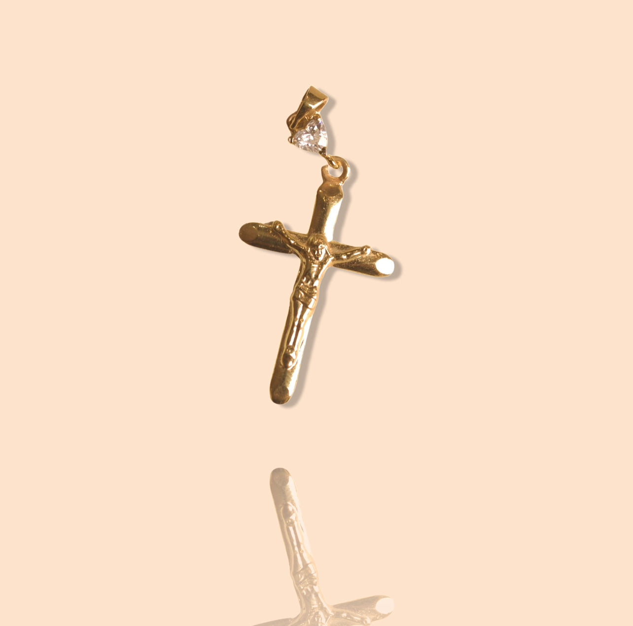 Jesus Love Gold Pendant