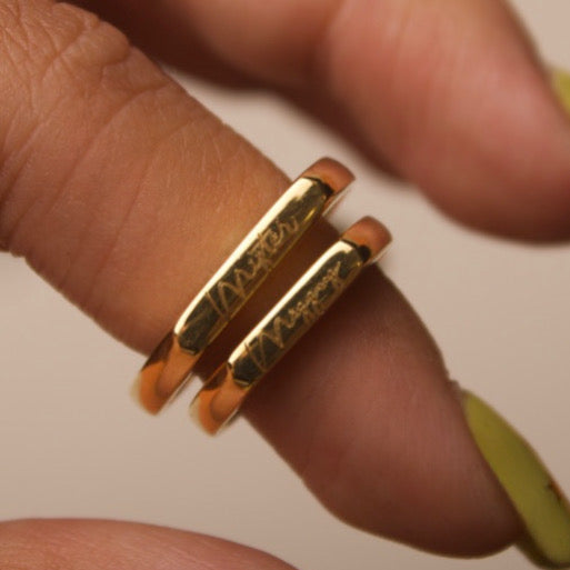 Mister & Missus Bar Signet Ring