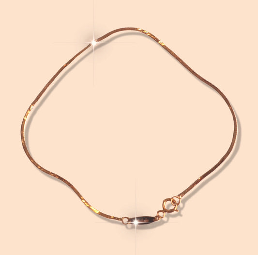 Flat Chain Gold Bracelet