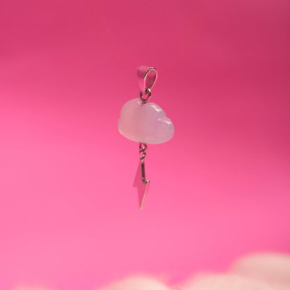 Cloud Earring with Thunderbolt