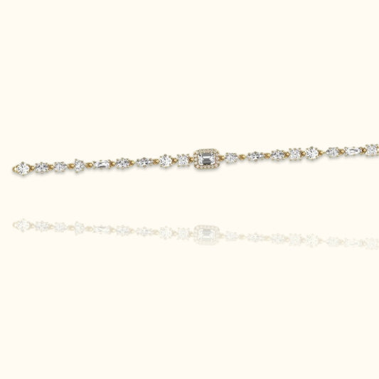 Radiance Mix Cut Tennis Bracelet