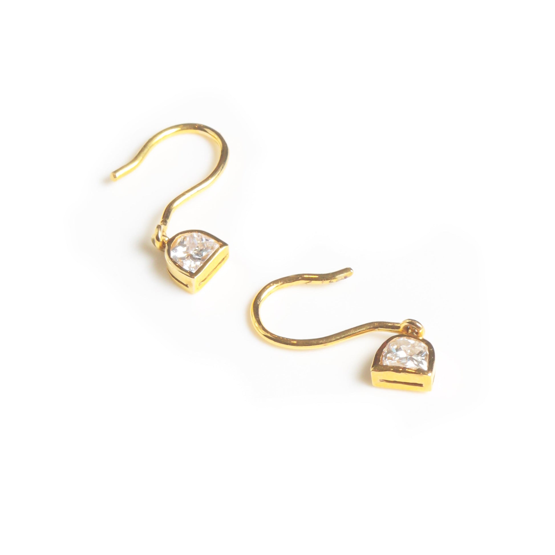 D Hanging Luxury Diamond Earrings