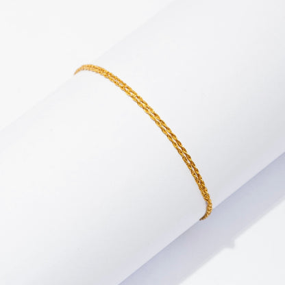 Double Rope Gold Bracelet