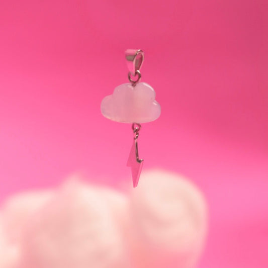 Cloud Earring with Thunderbolt