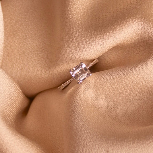 Contemporary Bride White Gold Ring