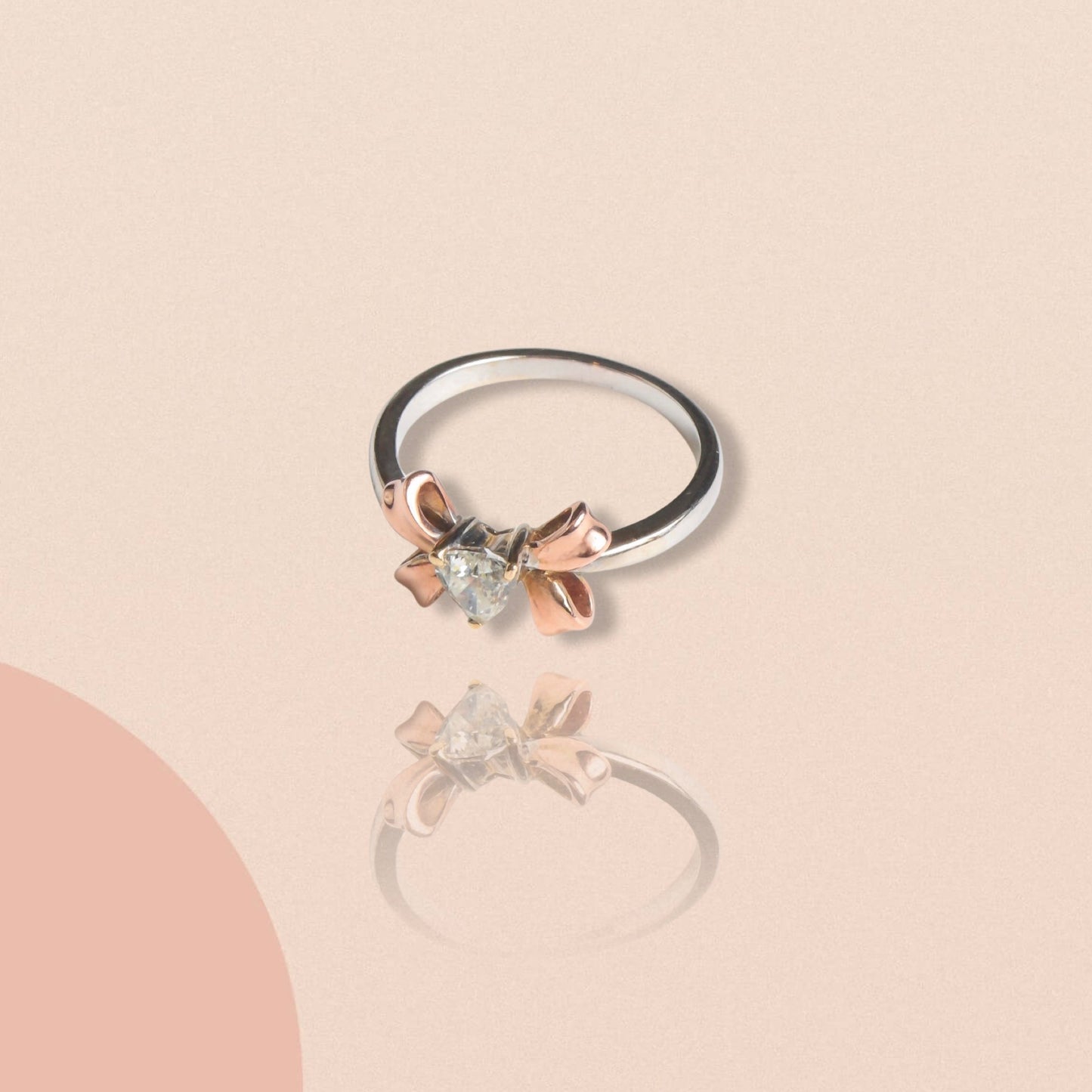 Vanessa Heart Ribbon Ring