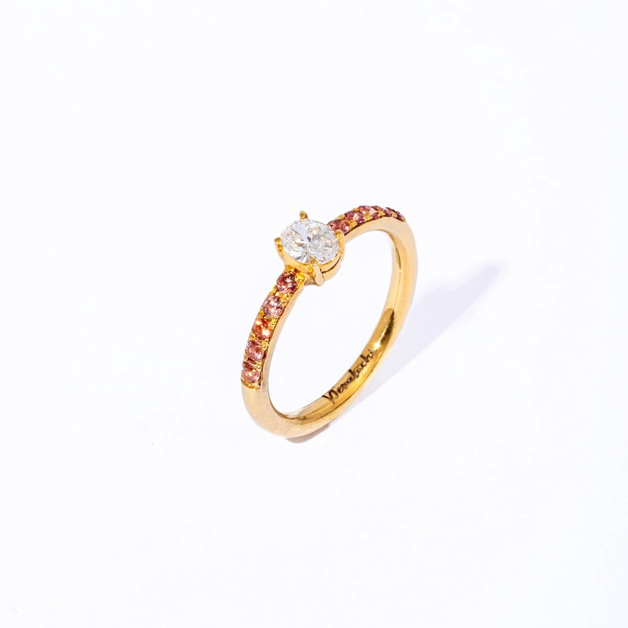 Peach Lover Yellow Gold Ring
