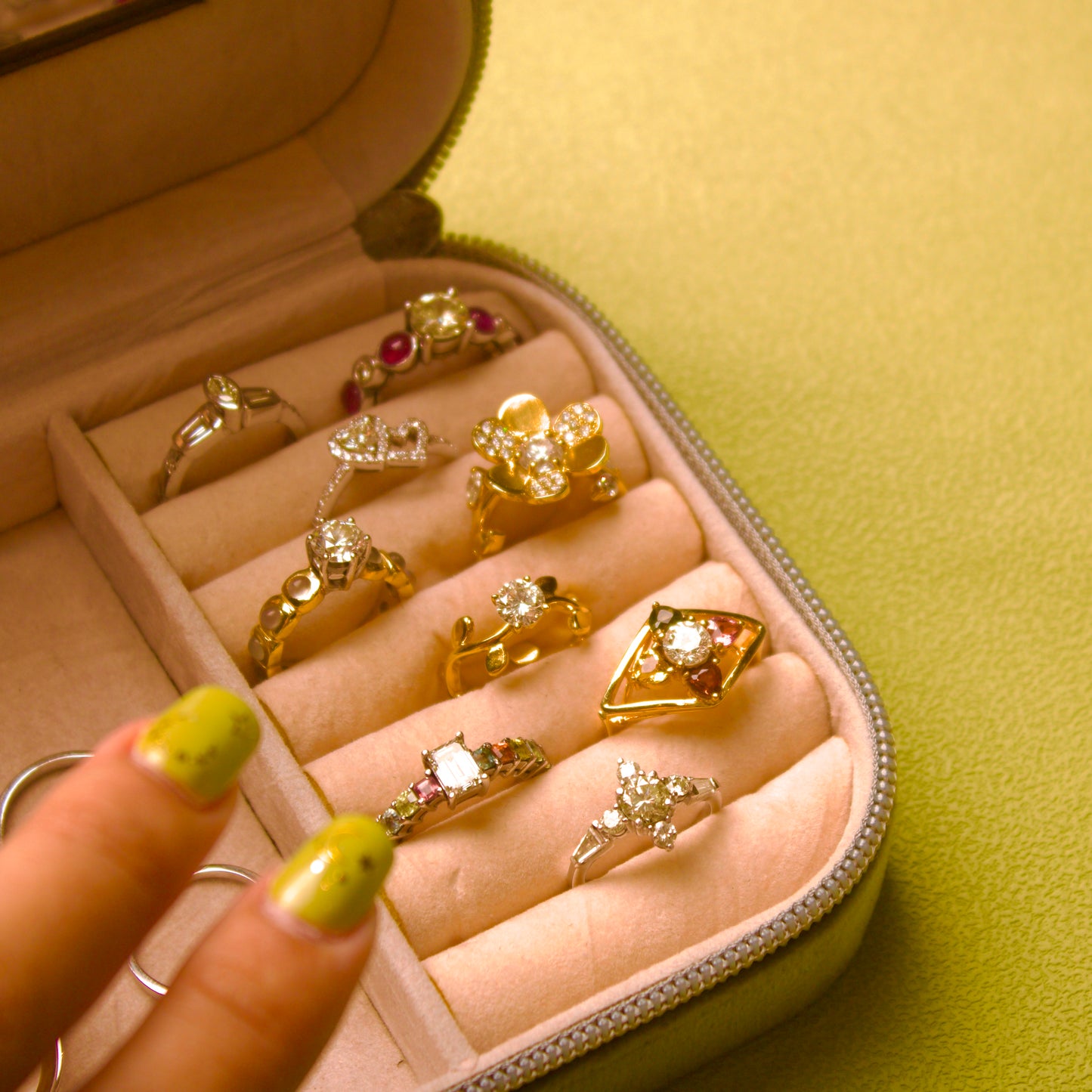 Assorted luxury diamond rings