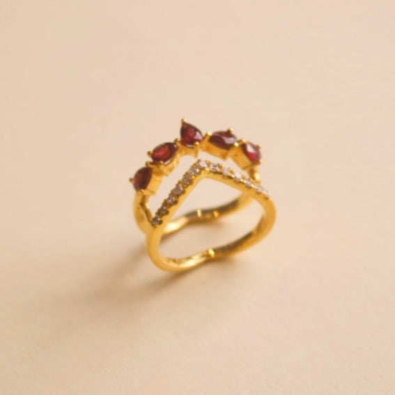 Lucia Yellow Gold Ring