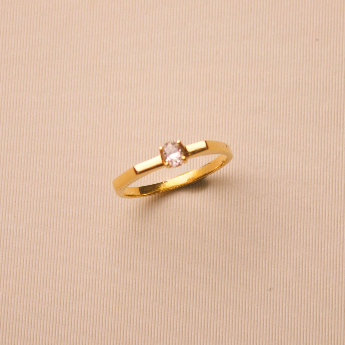 The Edgy Yellow Gold Ring