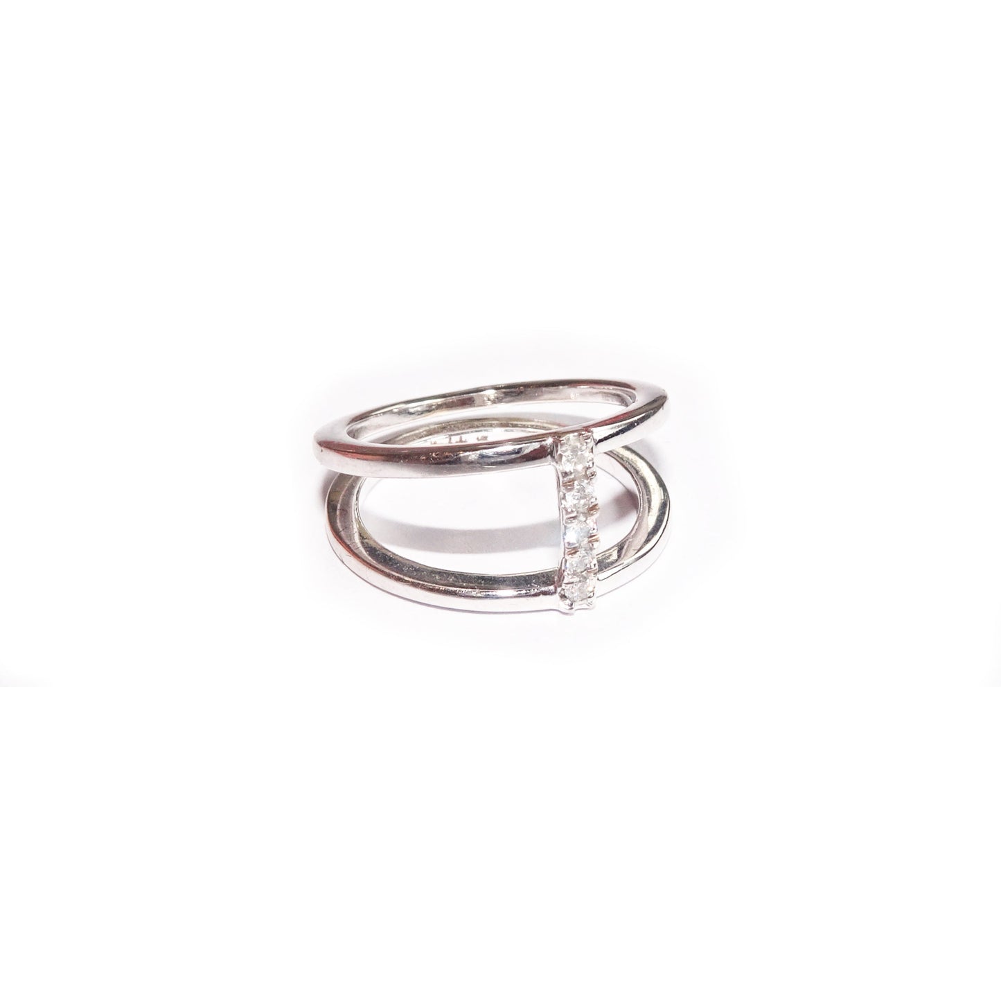 Melissa Symmetrical White Gold Ring