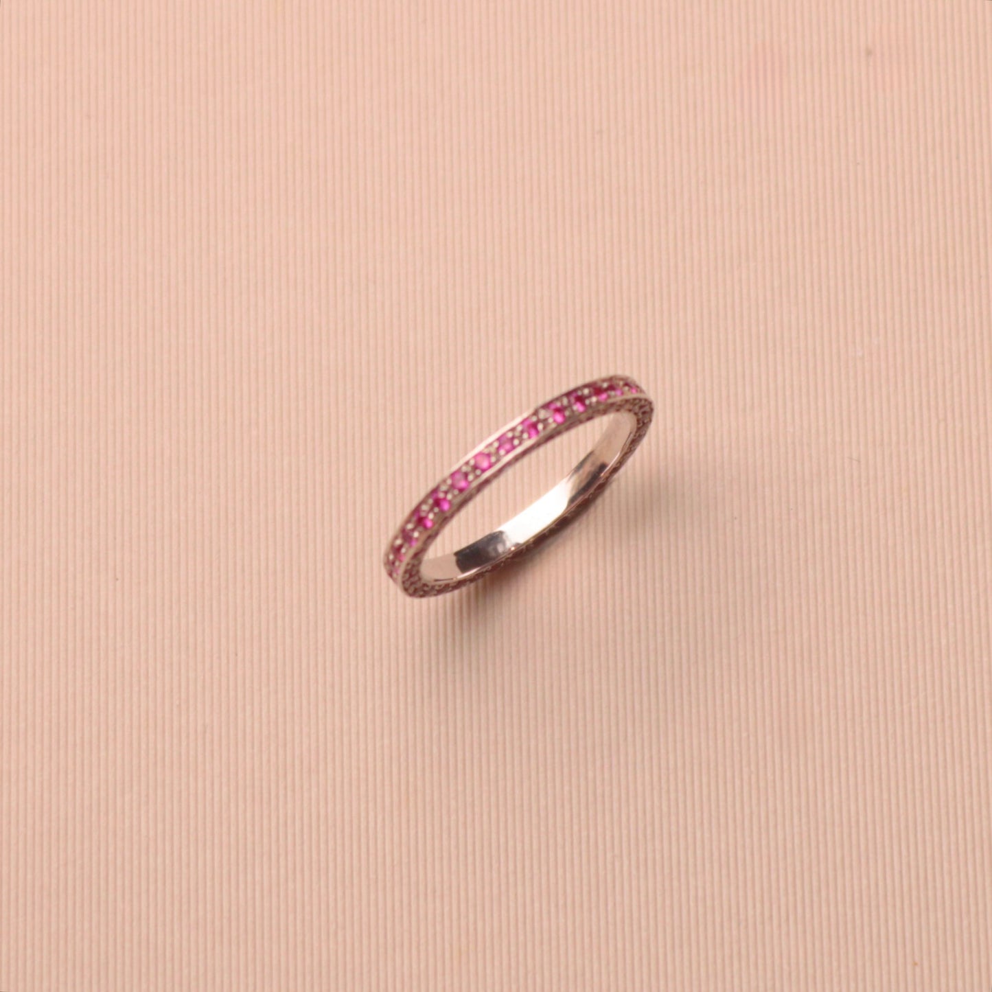 Ruby Love Eternity White Gold Ring