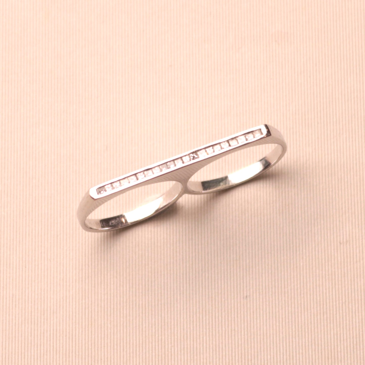 Linear Bar Double Trouble Ring
