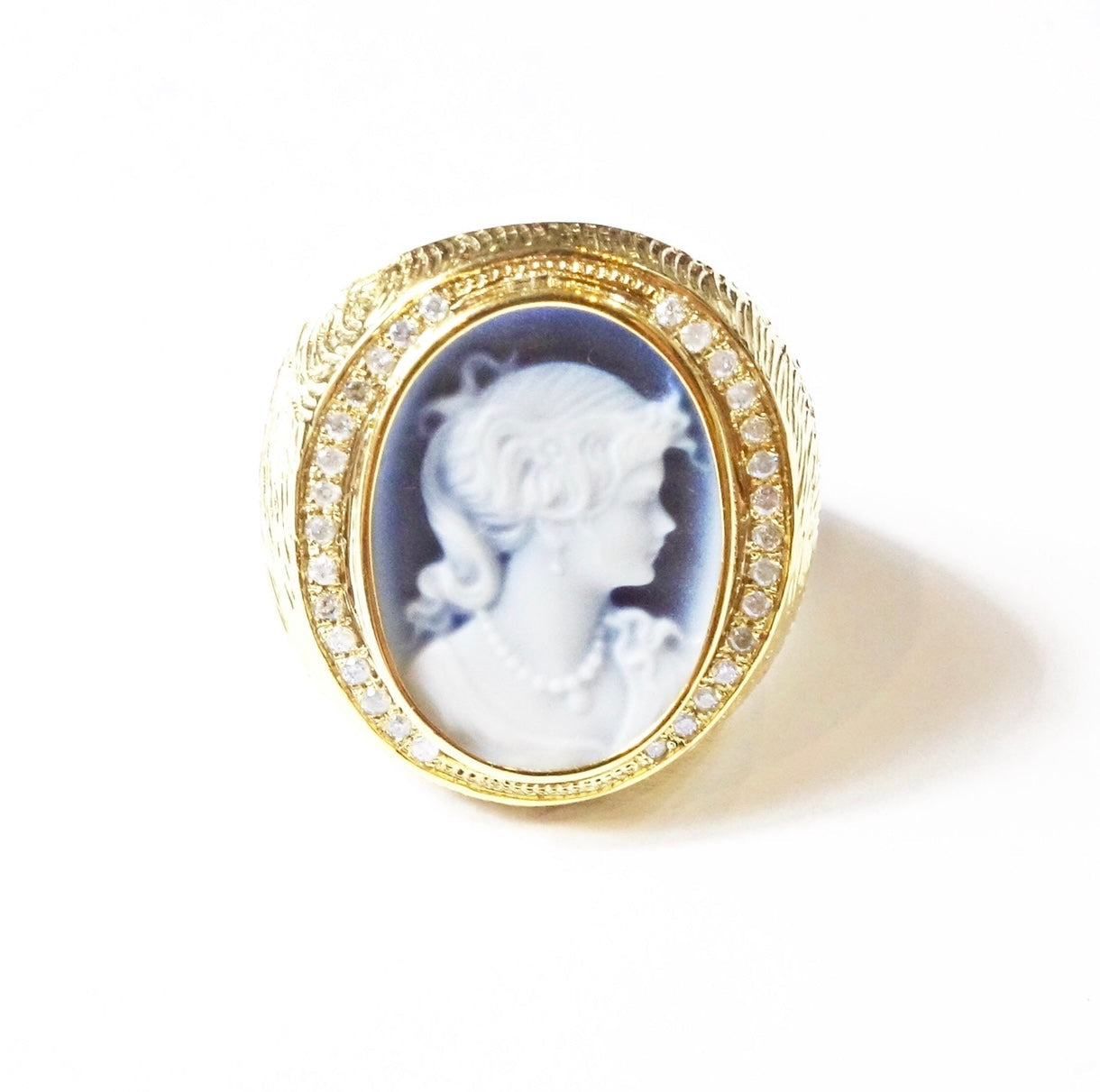 Esmeralda Gold Signet Ring