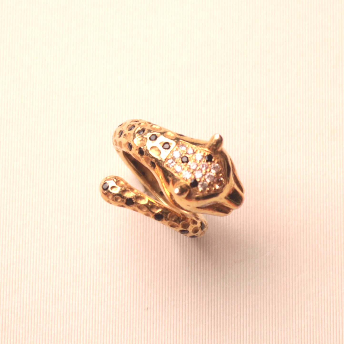 Leon Leopard Yellow Gold Ring