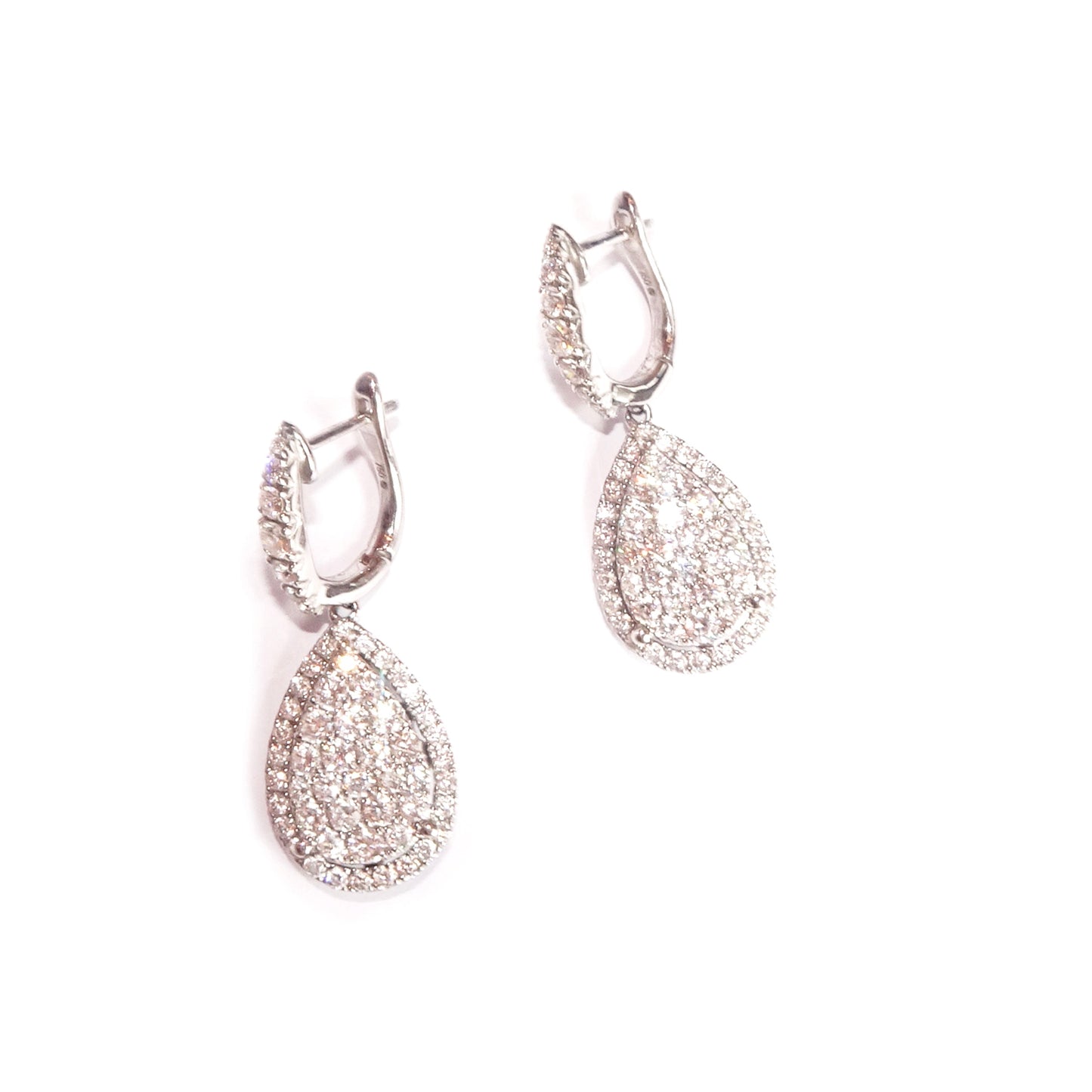 Tulia White Gold Earrings