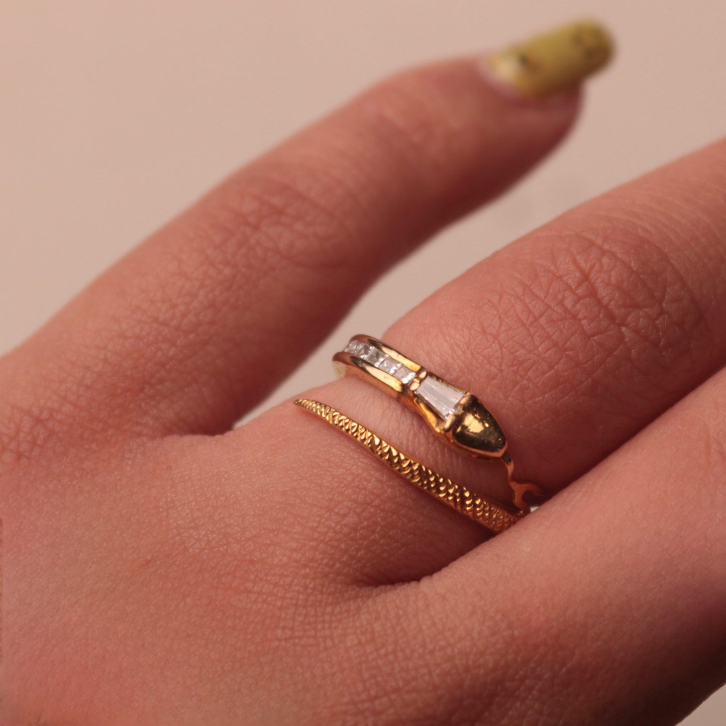 Slither Yellow Gold Ring